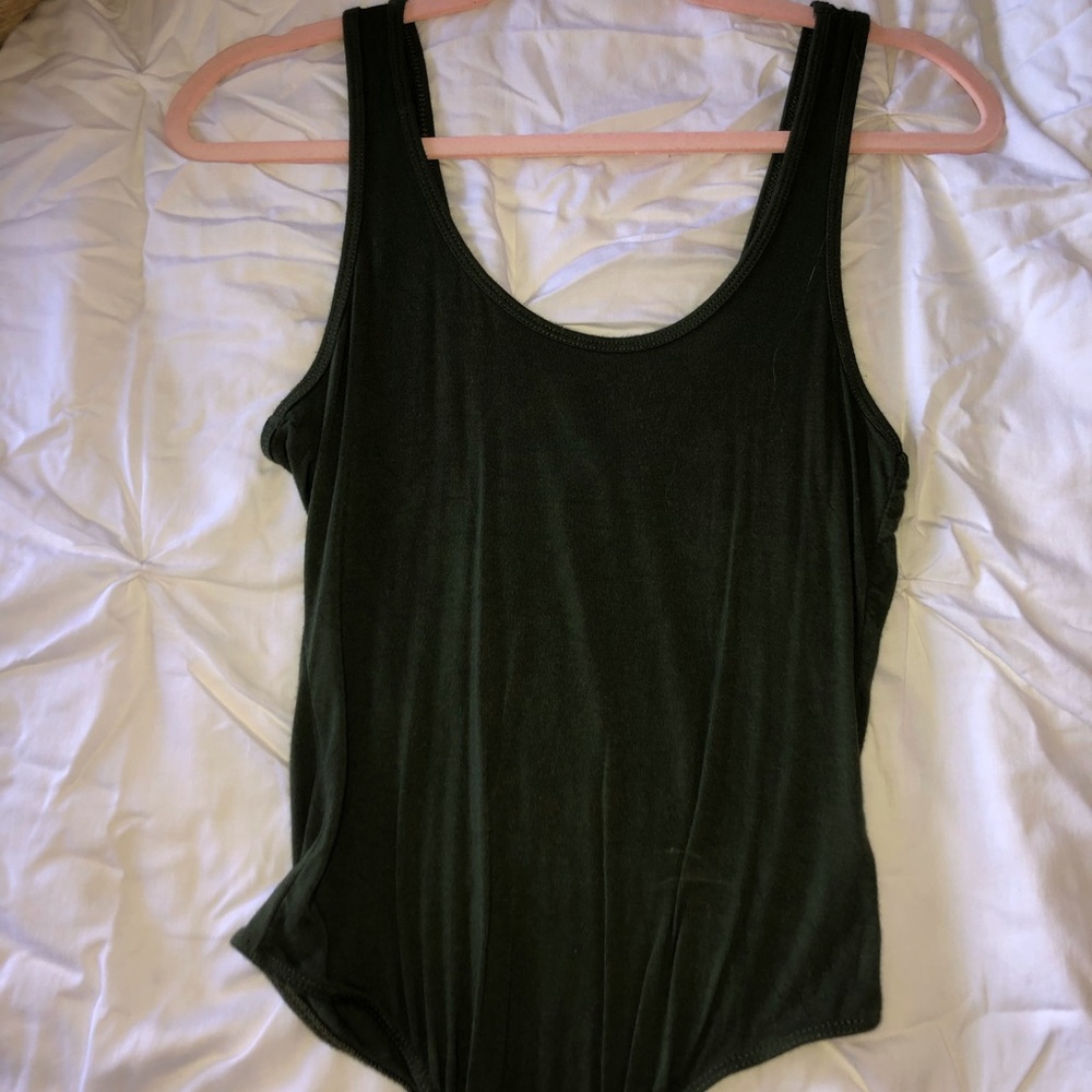 Army Green Bodysuit, Size Medium